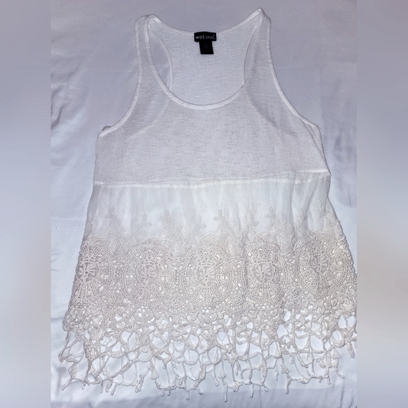 Lace Racerback Tank - Picture 1 of 2